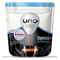 Immagine di 96 capsule caffè Kimbo per sistema UNO miscela Decaffeinato