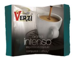 Immagine di 80 Capsule caffè Verzì miscela Intenso Monodose compatibile Caffitaly