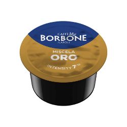 Immagine di 100 Capsule Caffè Borbone Miscela ORO compatibili Lavazza Blue e In Black